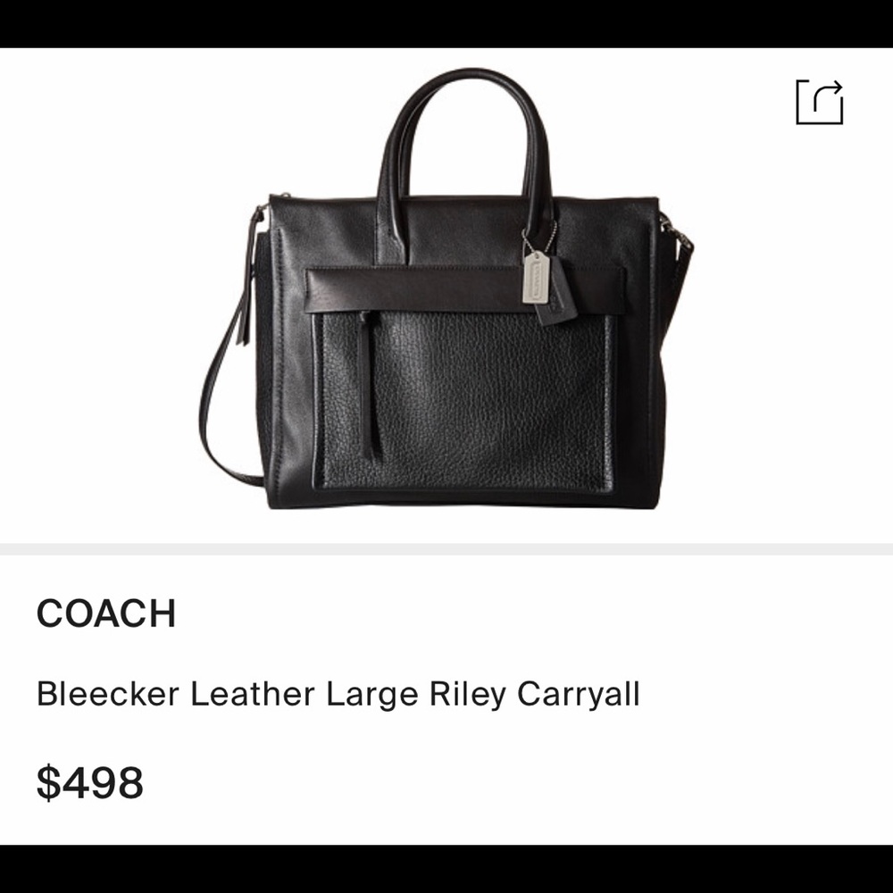COACH Bleecker carryall leather bag